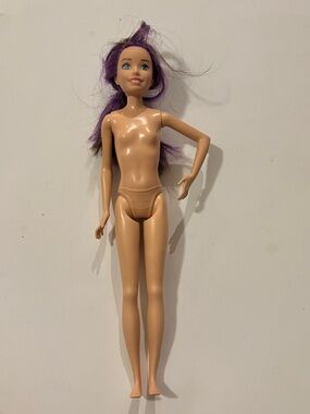 Barbie Doll with Purple Hair and Blue Eyes